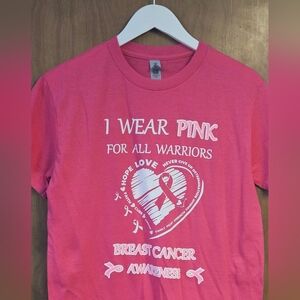 Pink Breast Cancer Awareness Unisex T Shirts - All sizes available.